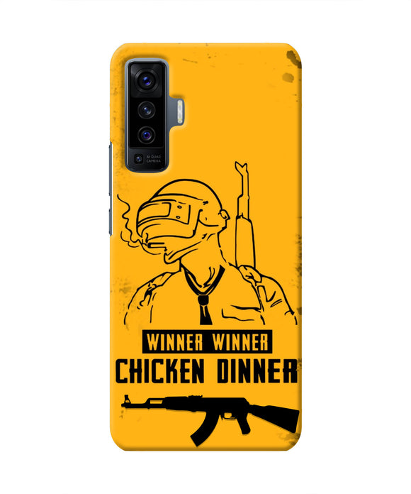 PUBG Chicken Dinner Vivo X50 Real 4D Back Cover