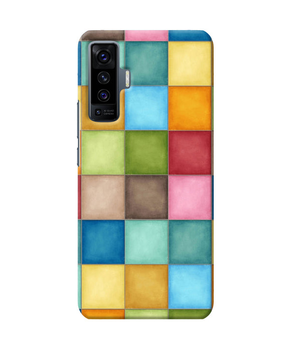 Abstract colorful squares Vivo X50 Back Cover