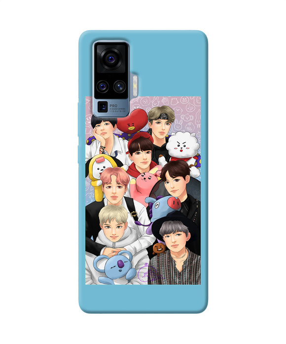 BTS with animals Vivo X50 Pro Back Cover