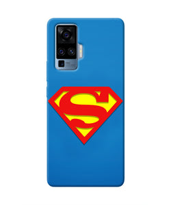 Superman Blue Vivo X50 Pro Real 4D Back Cover