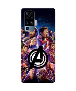 Avengers Superheroes Vivo X50 Pro Real 4D Back Cover