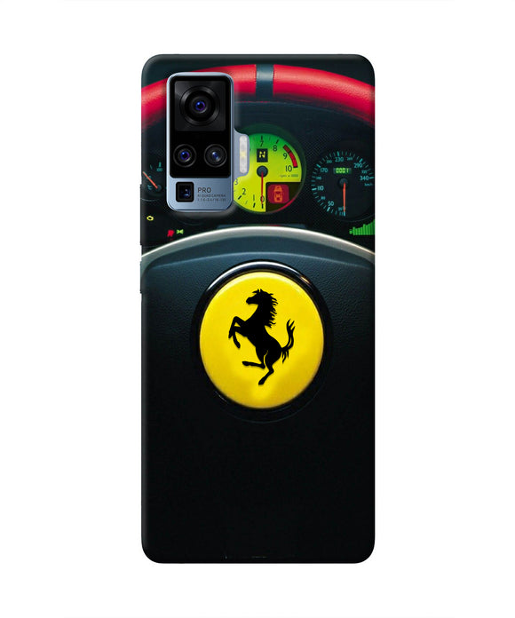 Ferrari Steeriing Wheel Vivo X50 Pro Real 4D Back Cover