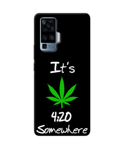 Weed Quote Vivo X50 Pro Real 4D Back Cover