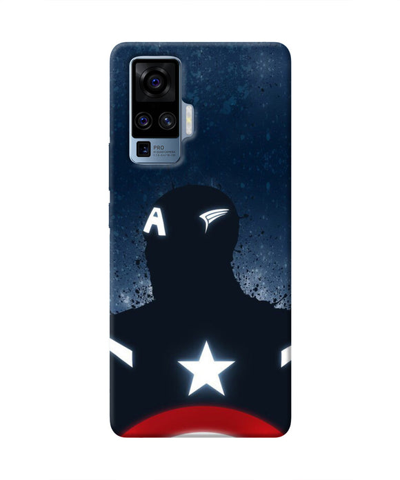 Captain america Shield Vivo X50 Pro Real 4D Back Cover