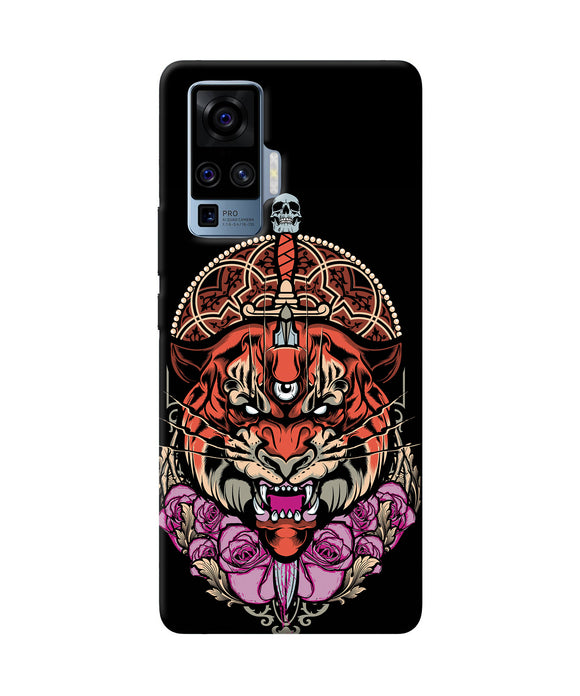 Abstract tiger Vivo X50 Pro Back Cover