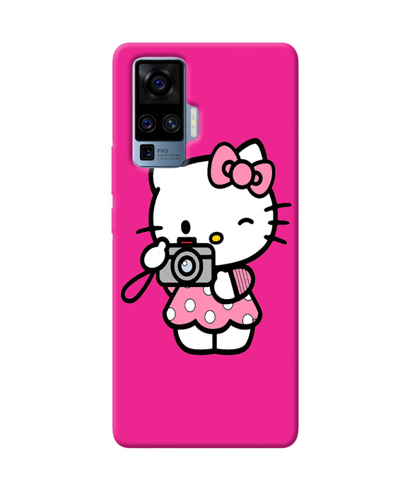Hello kitty cam pink Vivo X50 Pro Back Cover