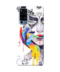 Girl color hand Vivo X50 Pro Back Cover Case Online at Best Price