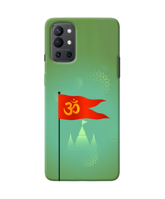 Om Flag Ram Mandir Oneplus 9R Back Cover