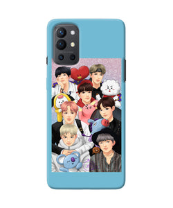 BTS with animals Oneplus 9R Back Cover