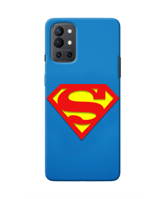 Superman Blue Oneplus 9R Real 4D Back Cover
