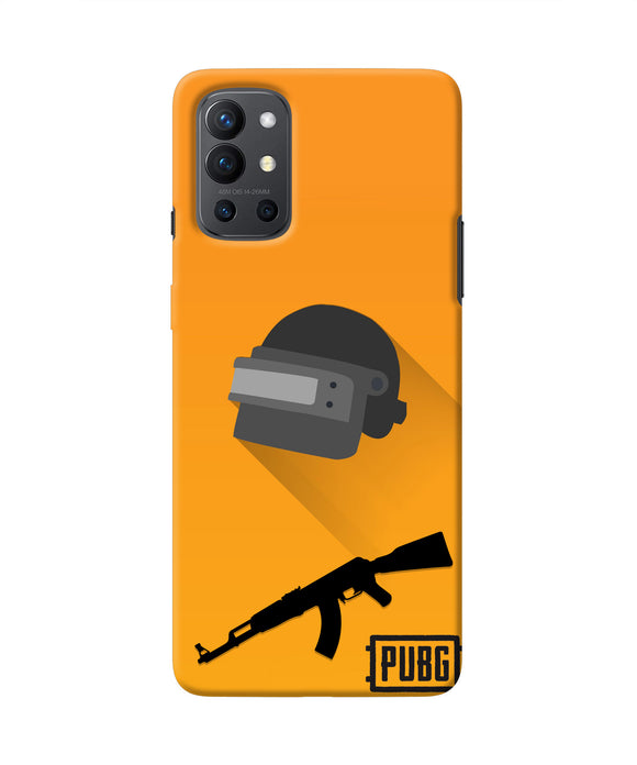 PUBG Helmet and Gun Oneplus 9R Real 4D Back Cover