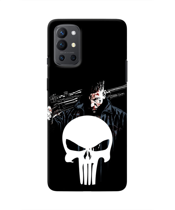 Punisher Character Oneplus 9R Real 4D Back Cover