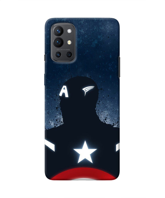 Captain america Shield Oneplus 9R Real 4D Back Cover