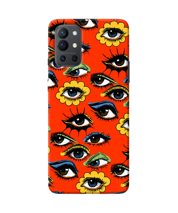 Abstract eyes pattern Oneplus 9R Back Cover