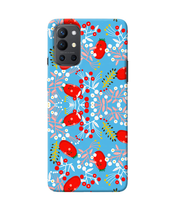 Small red animation pattern Oneplus 9R Back Cover
