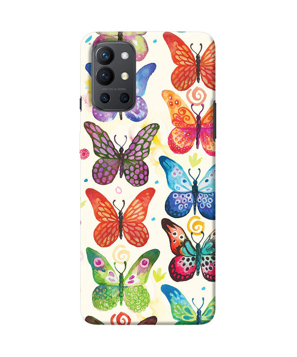 Abstract butterfly print Oneplus 9R Back Cover