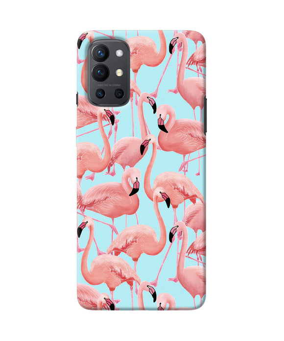 Abstract sheer bird print Oneplus 9R Back Cover