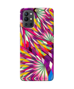 Abstract colorful print Oneplus 9R Back Cover