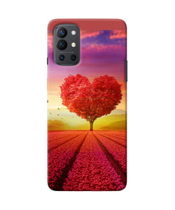 Natural heart tree Oneplus 9R Back Cover