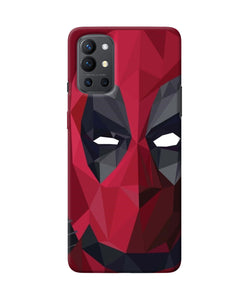 Abstract deadpool mask Oneplus 9R Back Cover