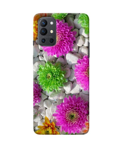 Natural flower stones Oneplus 9R Back Cover