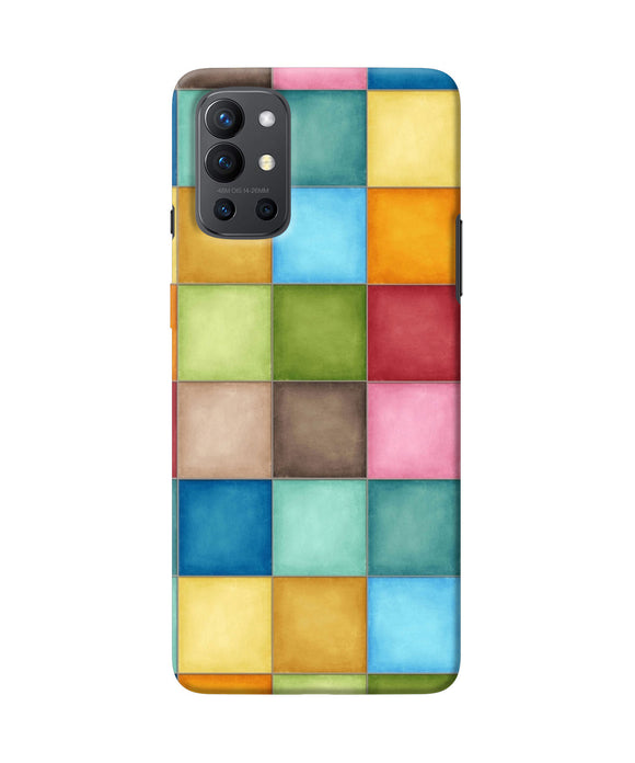 Abstract colorful squares Oneplus 9R Back Cover