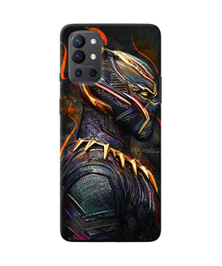 Black panther side face Oneplus 9R Back Cover