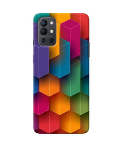 Abstract rectangle print Oneplus 9R Back Cover