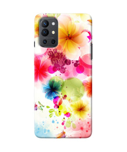 Flowers print Oneplus 9R Back Cover