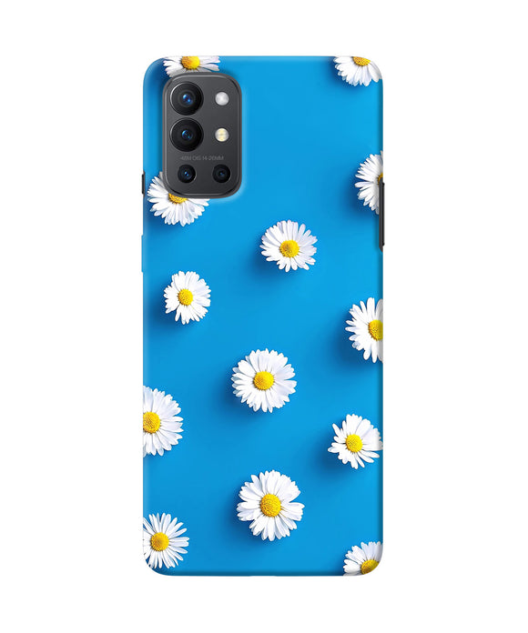 White flowers Oneplus 9R Back Cover