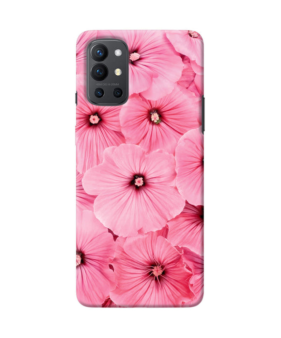 Pink flowers Oneplus 9R Back Cover