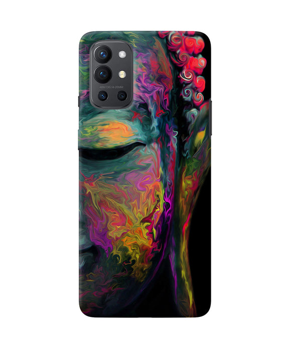 Buddha face painting Oneplus 9R Back Cover