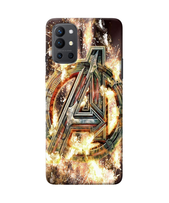 Avengers burning logo Oneplus 9R Back Cover