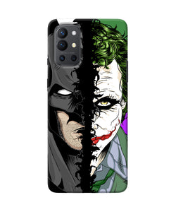 Batman vs joker half face Oneplus 9R Back Cover