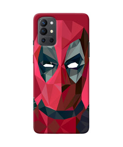 Abstract deadpool full mask Oneplus 9R Back Cover