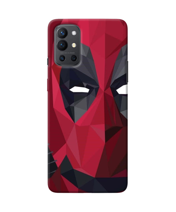 Abstract deadpool half mask Oneplus 9R Back Cover