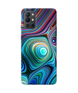 Abstract coloful waves Oneplus 9R Back Cover