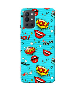 Lol lips print Oneplus 9R Back Cover