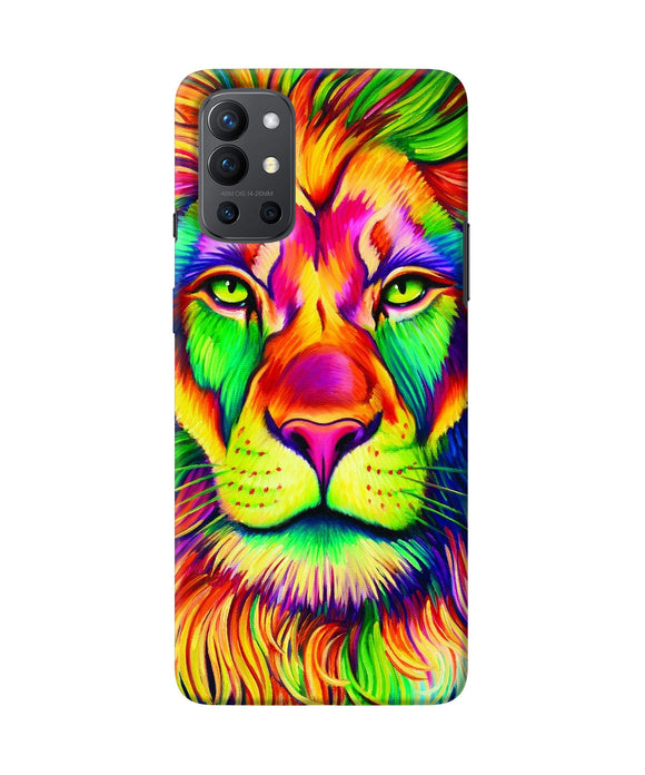 Lion color poster Oneplus 9R Back Cover