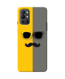 Mustache glass Oneplus 9R Back Cover