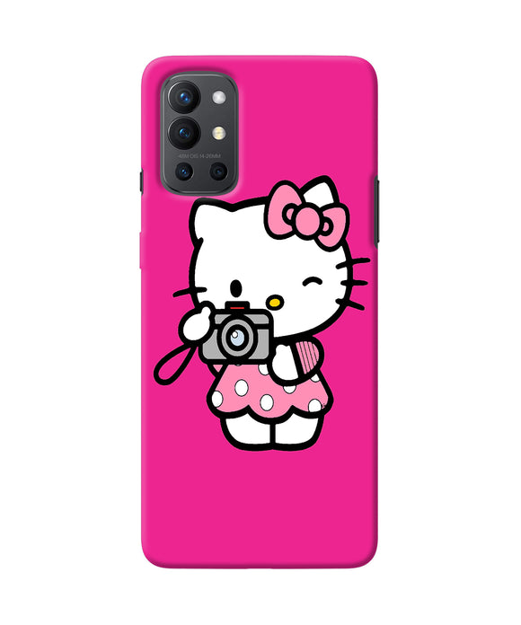 Hello kitty cam pink Oneplus 9R Back Cover