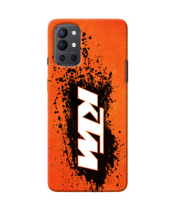 KTM black spray Oneplus 9R Back Cover