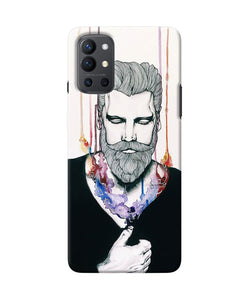 Beard man character Oneplus 9R Back Cover