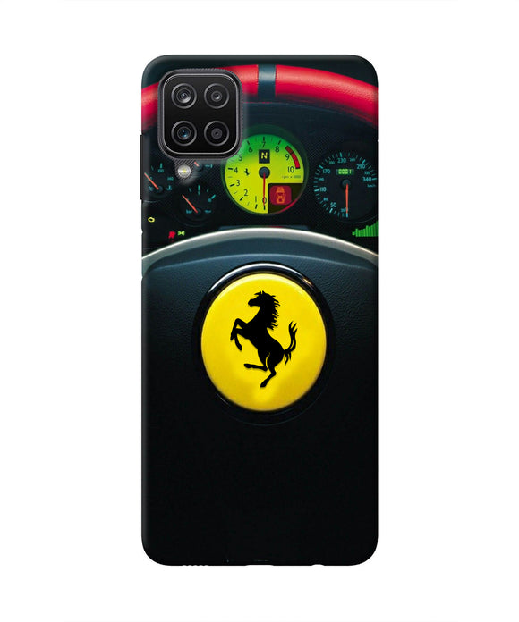 Ferrari Steeriing Wheel Samsung M12/F12 Real 4D Back Cover