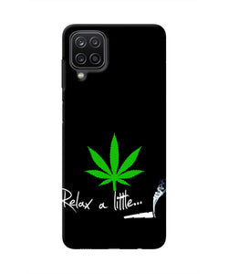 Weed Relax Quote Samsung M12/F12 Real 4D Back Cover