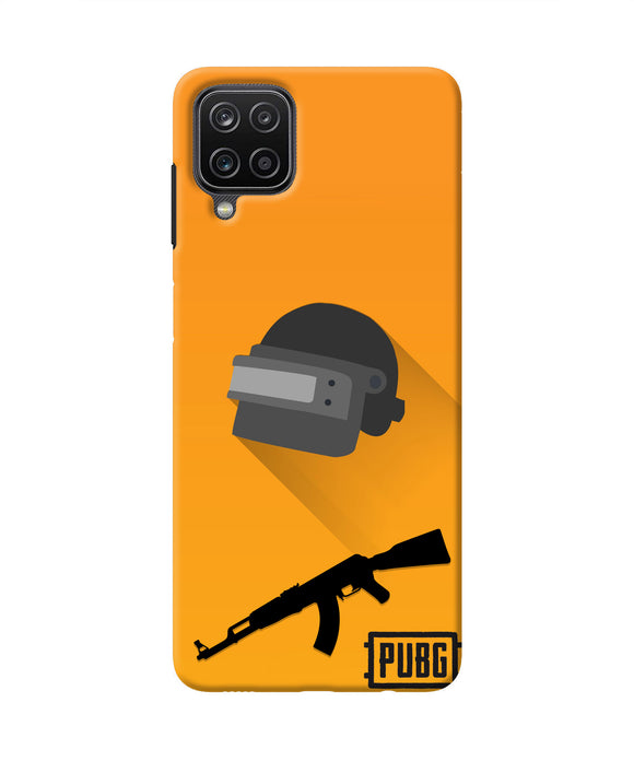 PUBG Helmet and Gun Samsung M12/F12 Real 4D Back Cover