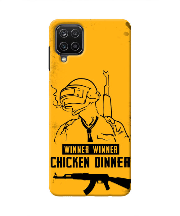 PUBG Chicken Dinner Samsung M12/F12 Real 4D Back Cover