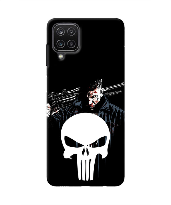 Punisher Character Samsung M12/F12 Real 4D Back Cover