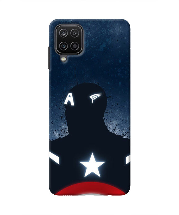 Captain america Shield Samsung M12/F12 Real 4D Back Cover