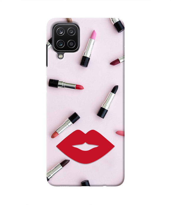 Lips Lipstick Shades Samsung M12/F12 Real 4D Back Cover